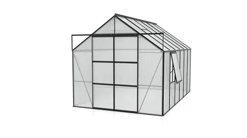 Jupiter 9900 HKP 4mm, schwarz Gewächshaus 4 Dachfenster 1 Seitenfenster Vitavia – Bild 3