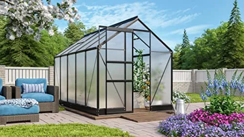 Vitavia Gewächshaus Apollo 6200, HKP 6mm, schwarz – Bild 4