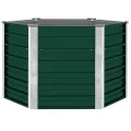vidaXL Garten-Pflanzgefäß mit offenem Boden, Innenhalterungen, DIY-Pflanzer für den Garten, Kräuter- und Blumenkasten, Pflanzbehälter aus verzinktem Stahl, 50,8" Grün - Thumbnail 8