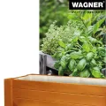 WAGNER GrowFAMILY - Hochbeet - GrowBOX Light - Nadelholz, Massivholz FSC®, Kastanie, 70 x 83 x 34,5 cm, Regalboden, inkl. Pflanztasche - 25028001 - Thumbnail 4