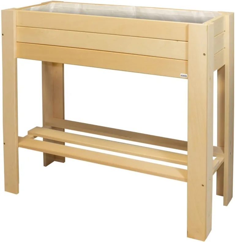 WAGNER GreenFAMILY - Hochbeet - GreenBOX Light - Nadelholz, Massivholz FSC®, Natur, 70 x 83 x 34,5 cm, Regalboden, inkl. Pflanztasche - 25029001 – Bild 1