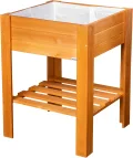 WAGNER GreenFAMILY - Hochbeet - GreenBOX Light - Nadelholz, Massivholz FSC®, Natur, 70 x 83 x 34,5 cm, Regalboden, inkl. Pflanztasche - 25029001 - Thumbnail 9