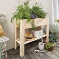 WAGNER GreenFAMILY - Hochbeet - GreenBOX Light - Nadelholz, Massivholz FSC®, Natur, 70 x 83 x 34,5 cm, Regalboden, inkl. Pflanztasche - 25029001 - Thumbnail 3