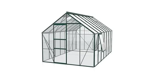 Vitavia Meridian 1 11500 ESG 3 mm, smaragd Gewächshaus 2 Dachfenster 1 Seitenfenster – Bild 3