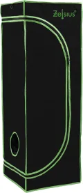 Zelsius Growzelt MyHomeGrow Grow Tent | Indoor Growroom | Growschrank Darkroom Pflanzenzelt Gewächshaus Zuchtzelt (40 x 40 x 160 cm, Grau) - Thumbnail 3