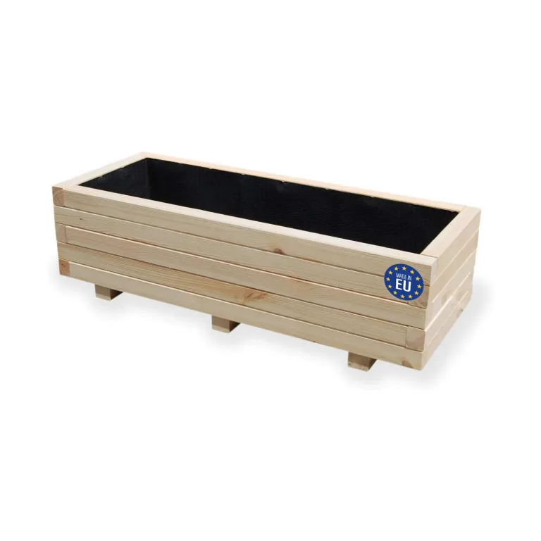 Hochbeet 40 x 40 x 30H cm mit 1x Wasserablauf Blumenkasten aus Holz Pflanzkübel Garten Balkon Terrasse Pflanzkasten AB40KAN4030 – Bild 10