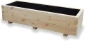 Hochbeet 115 x 40 x 30H cm mit 2X Wasserablauf Blumenkasten aus Holz Pflanzkübel Garten Balkon Terrasse Pflanzkasten AB115KAN4030 - Thumbnail 7