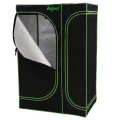 Zelsius Growzelt MyHomeGrow 2-in-1 Grow Tent | Indoor Growroom | schwarz grün | Growroom Growschrank Darkroom Pflanzenzelt Gewächshaus Zuchtzelt (120 x 90 x 145 cm) - Thumbnail 4