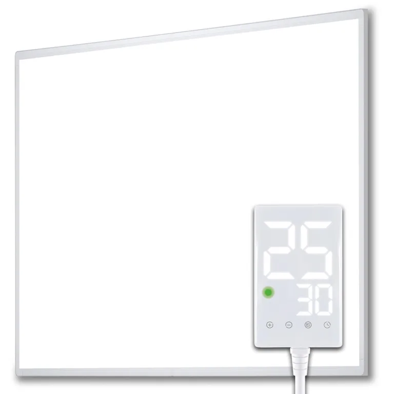 Heidenfeld Infrarotheizung HF-HP100-3 | ???????? ???????????????????? ???????????????????????????????? - 300 Watt - Bis 8 m² - Infrarot Heizkörper - Elektroheizung mit Thermostat - Überhitzungsschutz (HF-HP100-3 300 Watt) – Bild 1