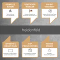 Heidenfeld Infrarotheizung HF-HP100-3 | ???????? ???????????????????? ???????????????????????????????? - 300 Watt - Bis 8 m² - Infrarot Heizkörper - Elektroheizung mit Thermostat - Überhitzungsschutz (HF-HP100-3 300 Watt) - Thumbnail 7