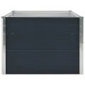 vidaXL Hochbeet Pflanzenbeet Gemüsebeet Pflanzkasten Frühbeet Gartenbeet Pflanzkübel Blumenkasten Blumenbeet 160x80x45cm Verzinkter Stahl Anthrazit - Thumbnail 6