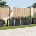 vidaXL Hochbeet Gartenbeet Pflanzbeet Frühbeet Pflanzkübel Pflanzkasten Blumenkübel Gemüsebeet Blumenkasten 320x40x77cm Verzinkter Stahl Anthrazit - Thumbnail 3