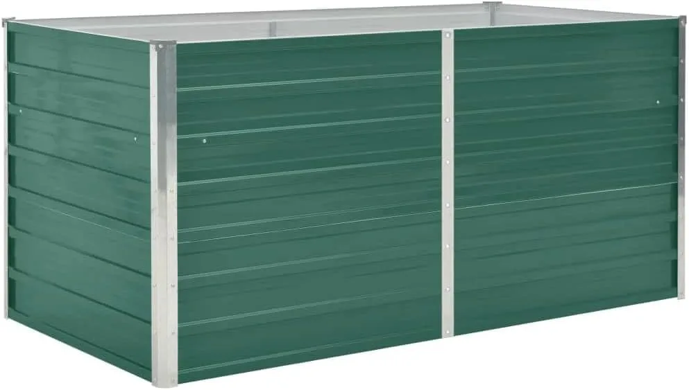 vidaXL Hochbeet 160 x 80 x 77 cm Verzinkter Stahl Grün - Bild 1