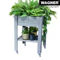 WAGNER Design Lenkrollen für Hochbeet growbox Light aus GrowFAMILY 4tlg. Set - Stahl verzinkt, Anschraubwinkel, Softlauffläche, Durchmesser Ø 50 mm, Bauhöhe 70 mm, Tragkraft 50 kg/Rolle - 02315000 - Thumbnail 6