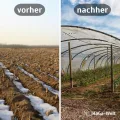 HaGa Gitterfolie 2m x 5m in transparent – Extrastarke Folie für Gewächshaus klein & groß – als Gewächshausfolie & Winterschutz - Thumbnail 4
