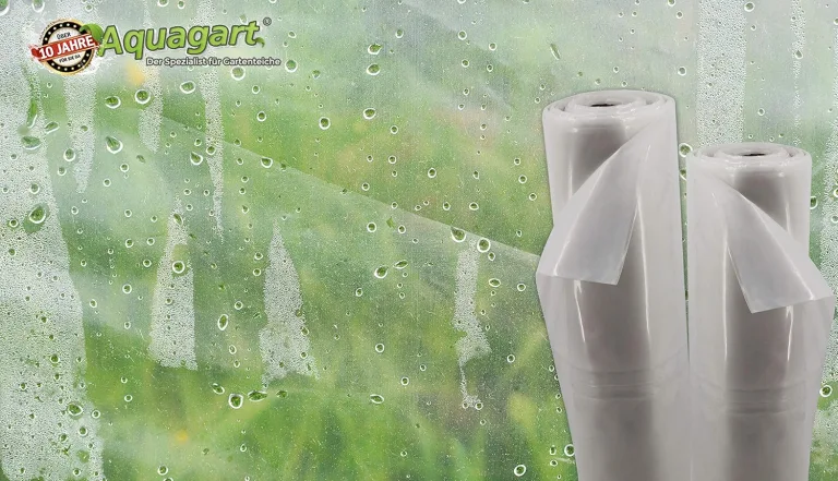 Aquagart 6m reißfeste UV 5 Gewächshausfolie transparent I Frühbeet Abdeckung Gartenfolie Gewächshaus I PE Gewächshausplane I Treibhausfolie Breite 4 m I Folien-Stärke 190 Mircron 0,19 mm – Bild 4