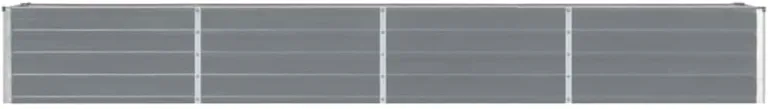 vidaXL Hochbeet Verzinkter Stahl 320×40×45 cm Grau Pflanzkübel Pflanzkasten – Bild 8