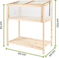 empasa Hochbeet 'Raise Deluxe' aus Holz Blumenkasten Pflanzkübel Frühbeet Kräuterbeet mit Abdeckung für Garten, Balkon und Terrasse - Thumbnail 7