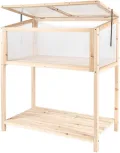 empasa Hochbeet 'Raise Deluxe' aus Holz Blumenkasten Pflanzkübel Frühbeet Kräuterbeet mit Abdeckung für Garten, Balkon und Terrasse - Thumbnail 1