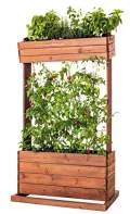 Hochbeet mit Rankseilen Cube 2 - Gemüsebeet Kräuterbeet - Beet für Terrasse Balkon & Garten - Thumbnail 5