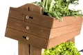 Vertikales Hochbeet mit 4 Etagen Cube 4 - Gemüsebeet Kräuterbeet - Beet für Terrasse Balkon & Garten - Thumbnail 7