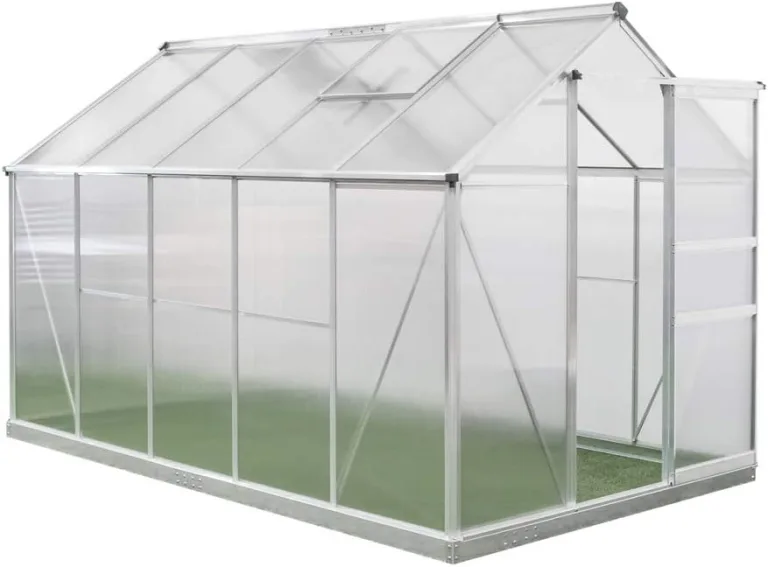 Westmann Aluminium Gewächshaus Flora 610 | Silber | 312x192x201 cm – Bild 5