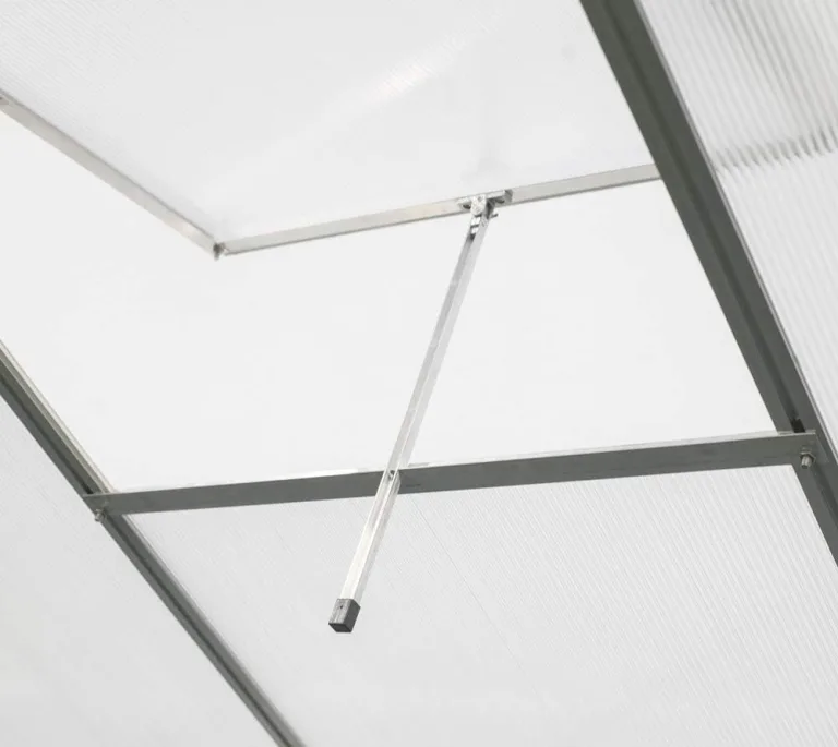 Westmann Aluminium Gewächshaus 6x6 inkl. Öffner | Silber | 192x192 cm – Bild 7