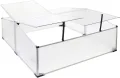 Wiltec Frühbeet Gewächshaus aus Aluminium, 100 x 60 x 40 cm, Gemüsebeet mit arretierbarem Dach und 2 Flügeln, witterungsbeständig, UV-Schutz - Thumbnail 9