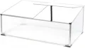 Wiltec Frühbeet Gewächshaus aus Aluminium, 100 x 60 x 40 cm, Gemüsebeet mit arretierbarem Dach und 2 Flügeln, witterungsbeständig, UV-Schutz - Thumbnail 2