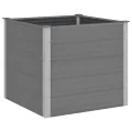 vidaXL Hochbeet Pflanzkübel Gartenbeet Blumenbeet Pflanzkasten Kräuterbeet Blumenkasten Pflanzkasten Gemüsebeet Pflanzbeet 250x100x54cm WPC Grau - Thumbnail 10