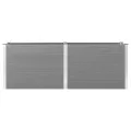 vidaXL Hochbeet Pflanzkübel Gartenbeet Blumenbeet Pflanzkasten Kräuterbeet Blumenkasten Pflanzkasten Gemüsebeet Pflanzbeet 250x50x91cm WPC Grau - Thumbnail 6