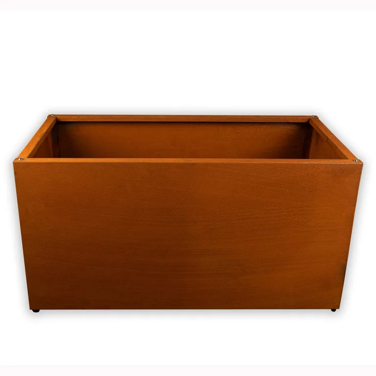 Köhko® Designer Hochbeet Rahmen (Ohne Boden) aus Cortenstahl als Bausatz TROG 150x50x40 cm… – Bild 1