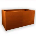 Köhko® Designer Hochbeet Rahmen (Ohne Boden) aus Cortenstahl als Bausatz TROG 150x50x40 cm… - Thumbnail 3