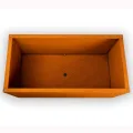 Köhko® Designer Pflanzkübel Hochbeet (mit Bodenplatte) aus Cortenstahl Kräuterbeet TROG 120x50x40 cm…… - Thumbnail 2