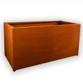 Köhko® Designer Pflanzkübel Hochbeet (mit Bodenplatte) aus Cortenstahl Kräuterbeet TROG 120x50x40 cm…… - Thumbnail 7