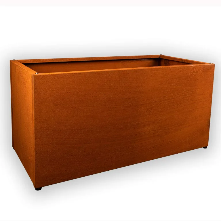 Köhko® Designer Hochbeet Rahmen (Ohne Boden) aus Cortenstahl als Bausatz TROG 100x40x40 cm… – Bild 3