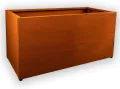 Köhko® Designer Hochbeet Rahmen (Ohne Boden) aus Cortenstahl als Bausatz TROG 120x50x40 cm… - Thumbnail 3