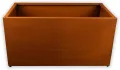 Köhko® Designer Hochbeet Rahmen (Ohne Boden) aus Cortenstahl als Bausatz TROG 120x50x40 cm… - Thumbnail 1