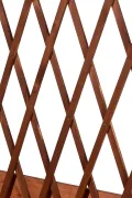 dobar® 58187e rollbares Hochbeet mit Rankgitter | Pflanzkasten auf Rollen | Blumenbeet aus Massiv-Holz | Schmales Kräuterbeet für Garten/Terrasse/Balkon | 79 x 28,5 x 130 cm | Braun - Thumbnail 4