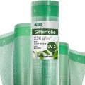 Gitterfolie 1,5 x 5 m I Stabile 250 g/m² Gewebeplane mit Nagelrand I Transparente & reißfeste Gartenfolie für langfristige Abdeckungen I Wetterfest & 3 Jahre UV-beständig - Thumbnail 1