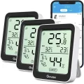 Govee Bluetooth Thermometer Hygrometer Innen, LCD Digital Temperatur luftfeuchtigkeitsmesser mit Benachrichtigungs Alarm, Präzise Thermo-Hygrometer mit APP, Datenspeicherung für Gewächshaus Weinkeller - Thumbnail 9