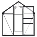 vidaXL Gewächshaus mit Grundrahmen Anthrazit Aluminium 4,75 m² - Thumbnail 4