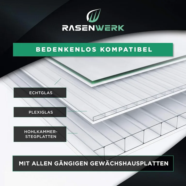 Gewächshausklammern aus 304 Edelstahl (rostfrei) - 100 Stück - Gewächshausklemmen mit hoher Spannkraft - Montageklammern für Glashaus – Gewächshaus Zubehör - 95 x 40 mm - 1,6 mm Dicke – Bild 4