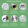 Gewächshaus Groß Drop 3x10m StahlRahmen Garten Treibhaus Pflanzenhaus 30M² mit 4mm Polycarbonat - Modelle und Größen Verschiedene - Thumbnail 3