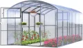 Gewächshaus Groß Drop 3x10m StahlRahmen Garten Treibhaus Pflanzenhaus 30M² mit 4mm Polycarbonat - Modelle und Größen Verschiedene - Thumbnail 8