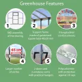 Gewächshaus Groß Drop 3x10m StahlRahmen Garten Treibhaus Pflanzenhaus 30M² mit 4mm Polycarbonat - Modelle und Größen Verschiedene - Thumbnail 10