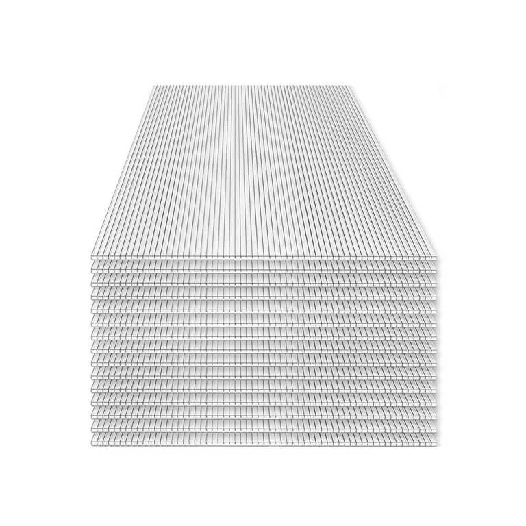 Home Deluxe - Hohlkammerstegplatten VARUS - UV-Geschützt - 15-teiliges Set I Hohlkammerplatten, Gewächshaus, Doppelstegplatte – Bild 1