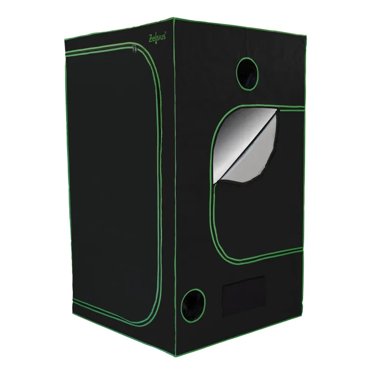 Zelsius Growzelt MyHomeGrow Grow Tent | Indoor Growroom | Growschrank Darkroom Pflanzenzelt Gewächshaus Zuchtzelt (140 x 140 x 200 cm, Grau) – Bild 7