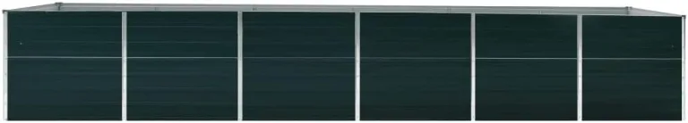 vidaXL Hochbeet Pflanzkübel Pflanzbeet Gemüsebeet Gartenbeet Frühbeet Blumenkasten Pflanzkasten Garten Verzinkter Stahl 480x80x77cm Grün – Bild 4