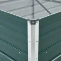 vidaXL Hochbeet Pflanzkübel Pflanzbeet Gemüsebeet Gartenbeet Frühbeet Blumenkasten Pflanzkasten Garten Verzinkter Stahl 480x80x77cm Grün - Thumbnail 6